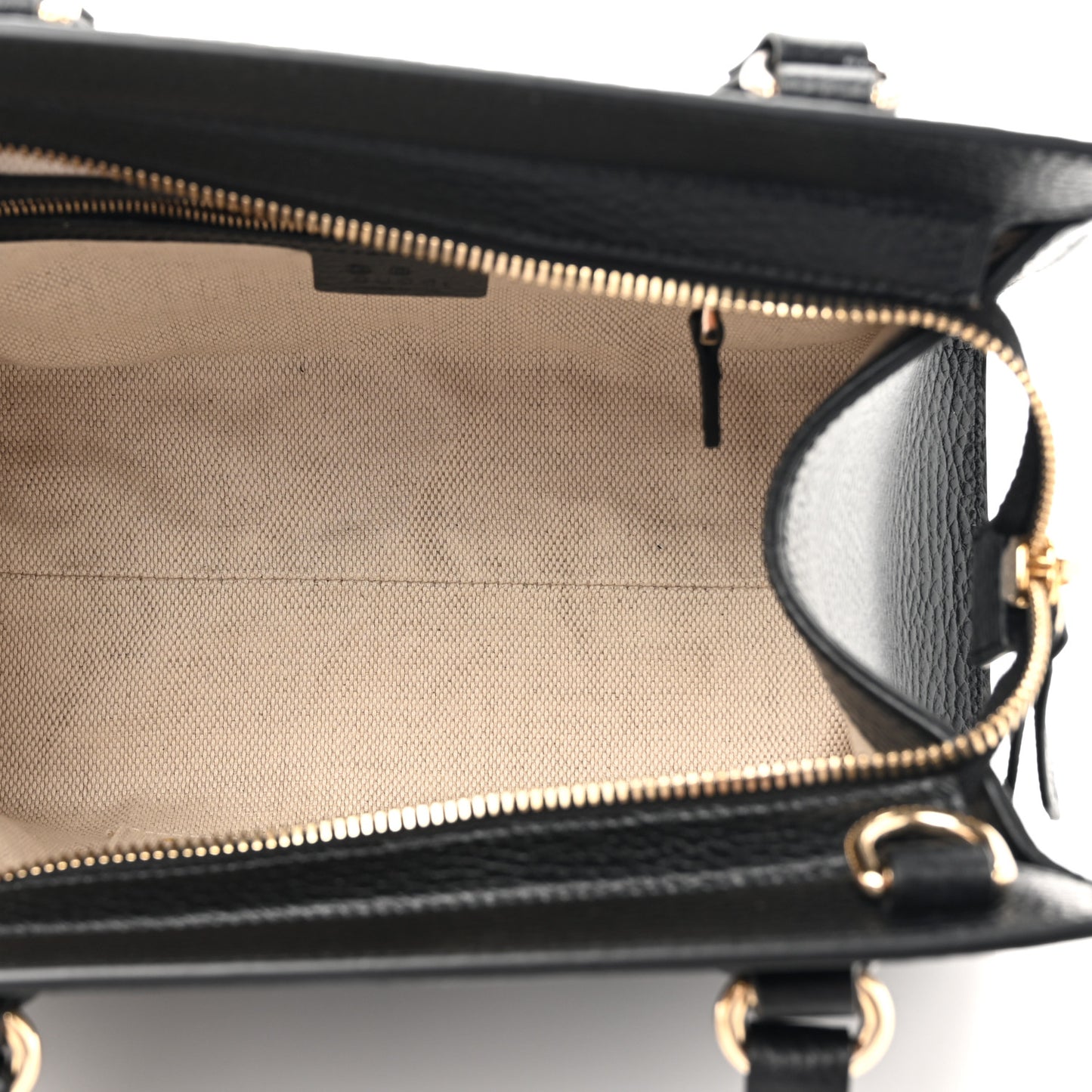 Dollar Calfskin Medium Soho Top Handle Satchel Black