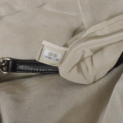 Chanel Washed Lambskin Chain Around Maxi Flap Bag Black 7 of 7