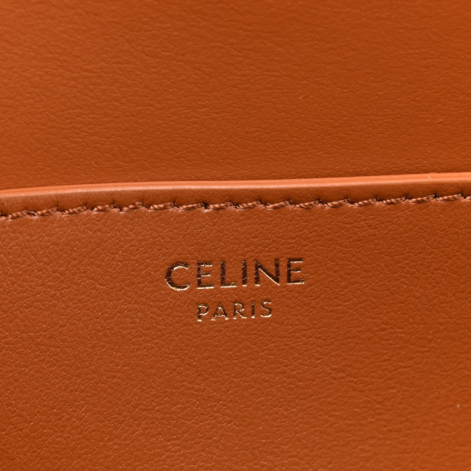 Celine Smooth Calfskin Tabou Clutch On Strap Tan 6 of 10