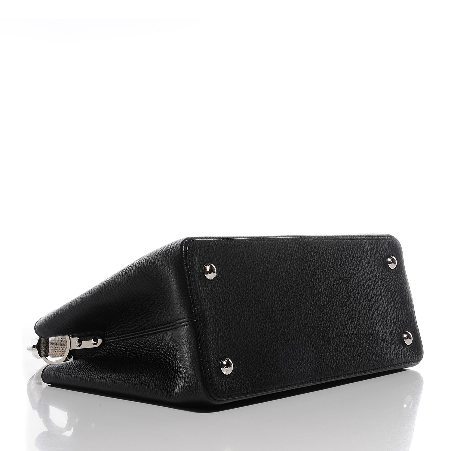 Louis Vuitton Taurillon Ayers Capucines MM Black 4 of 7