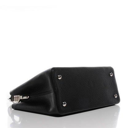 Louis Vuitton Taurillon Ayers Capucines MM Black 4 of 7