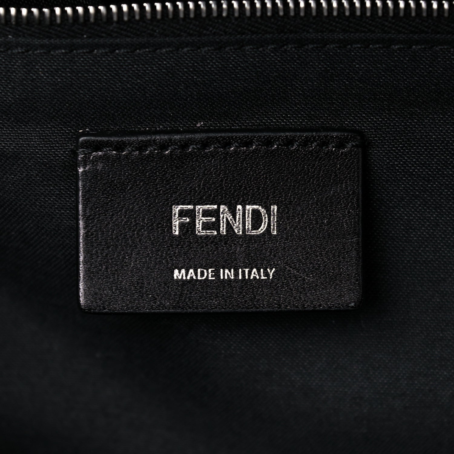 Fendi Vitello Century Bi-Color FF 1974 Embossed Belt Bag Maya Black 8 of 10