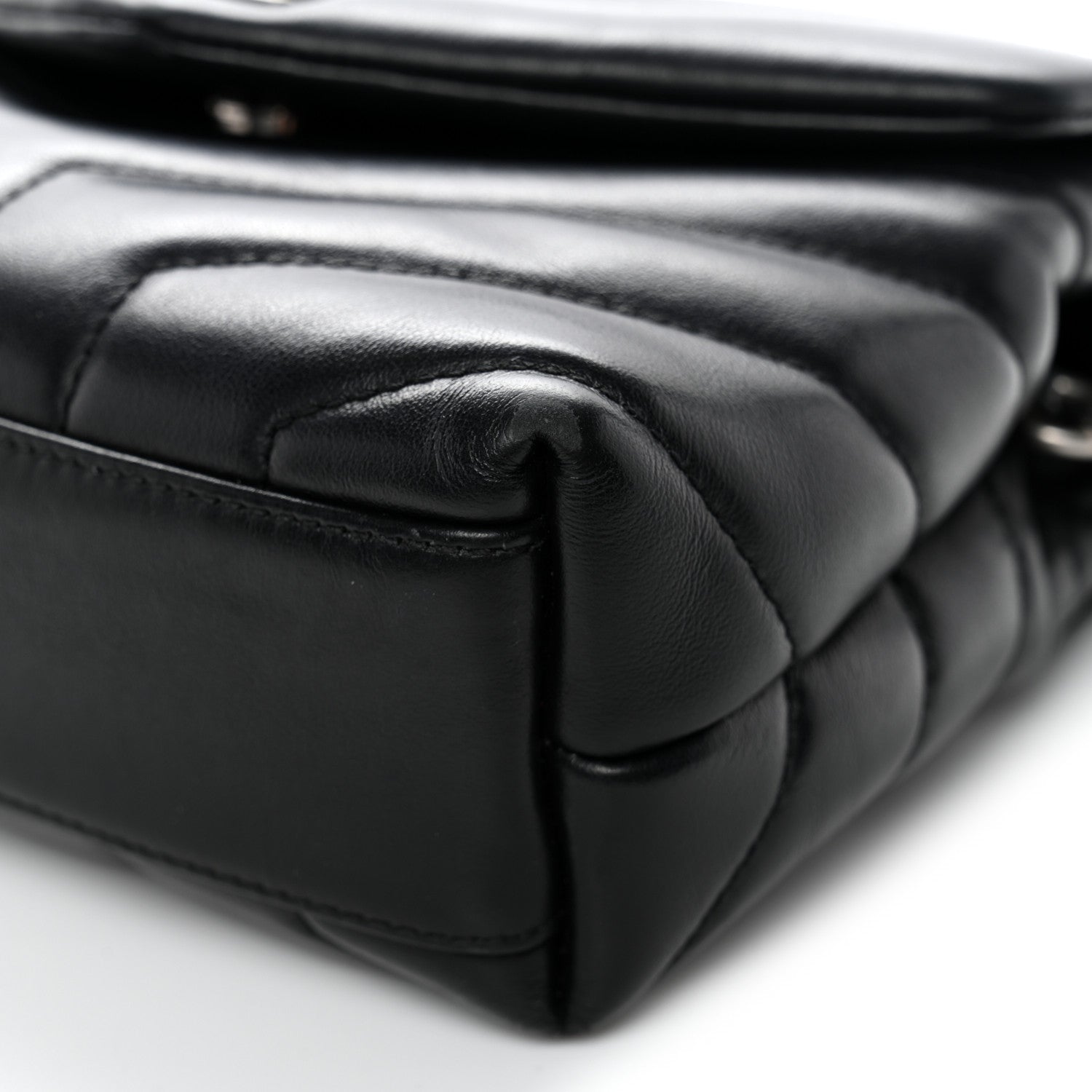 Saint Laurent Calfskin Y Quilted Monogram Toy Loulou Crossbody Bag Black 12 of 12