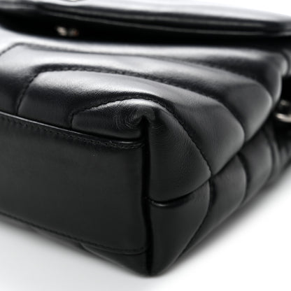 Saint Laurent Calfskin Y Quilted Monogram Toy Loulou Crossbody Bag Black 12 of 12