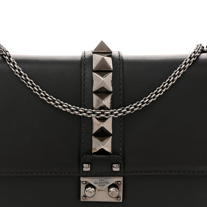 Valentino Garavani Vitello Medium Glam Lock Rockstud Flap Black 7 of 10
