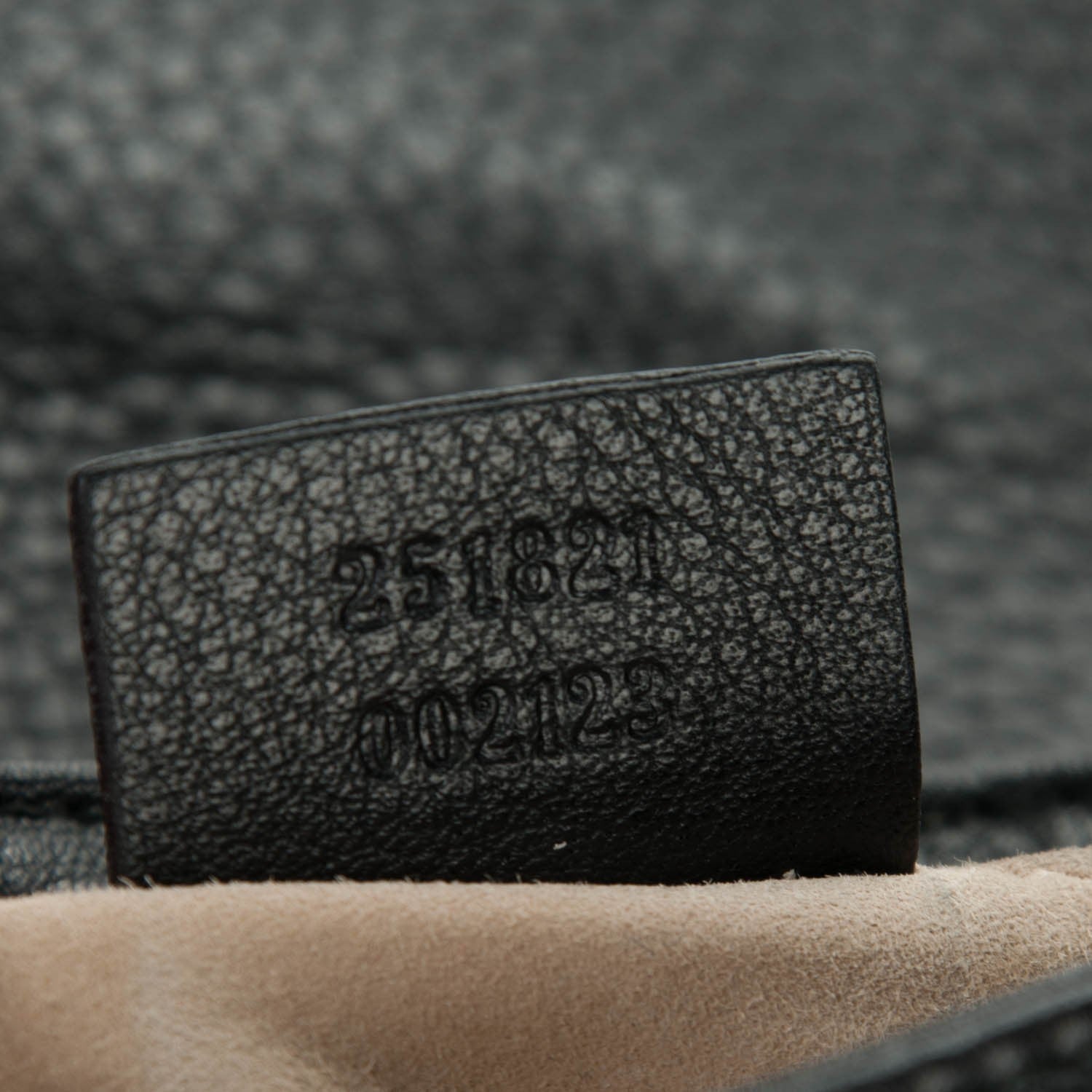Gucci Pebbled Calfskin Small 1973 Chain Shoulder Bag Black 7 of 7