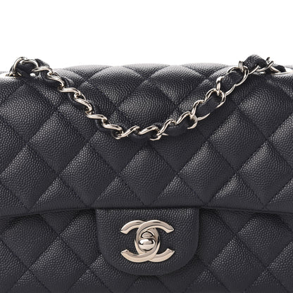 Chanel Caviar Quilted Mini Rectangular Flap Navy 10 of 11