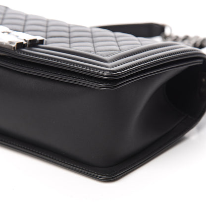 Chanel Calfskin Quilted Medium Boy Flap Black 10 of 11