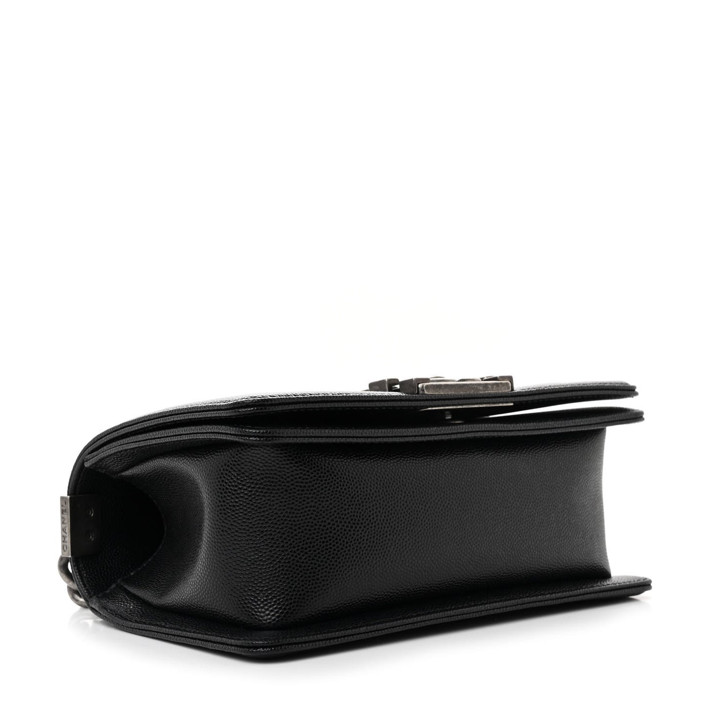 Caviar Quilted Small Boy Flap Black