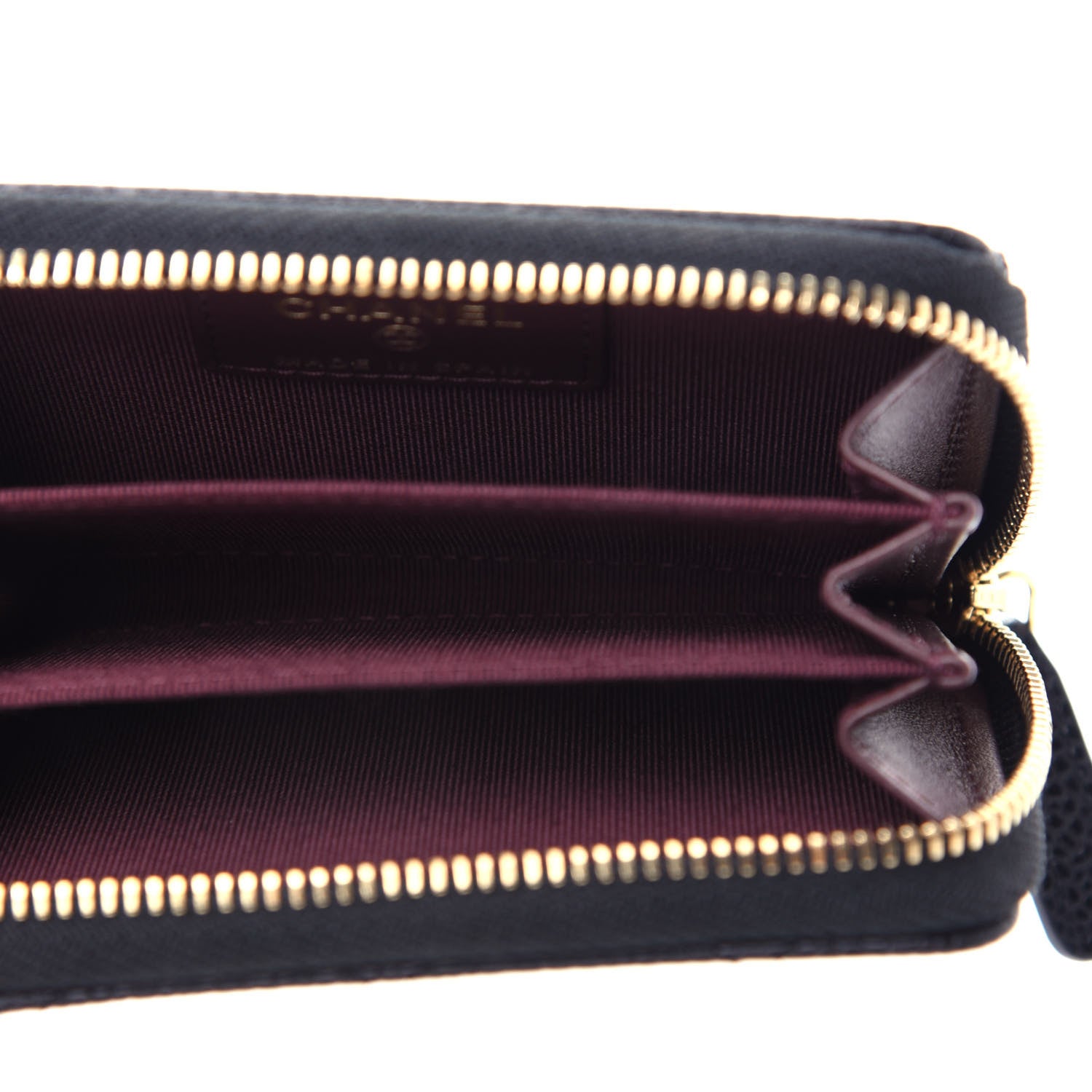 Chanel Caviar Quilted Zip Coin Purse Black 5 of 8