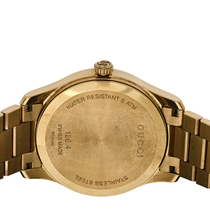 Gucci Stainless Steel 38mm G-Timeless Diamante Quartz Watch Gold 4 of 4