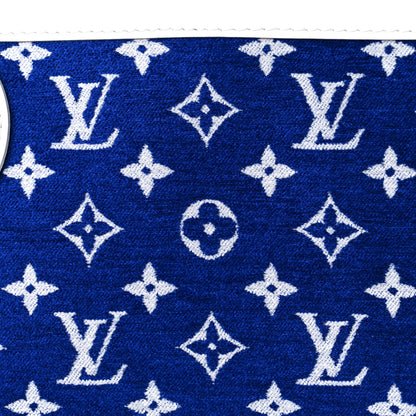 Louis Vuitton Jacquard Velvet Monogram LV Match Neverfull MM Bleu 9 of 10