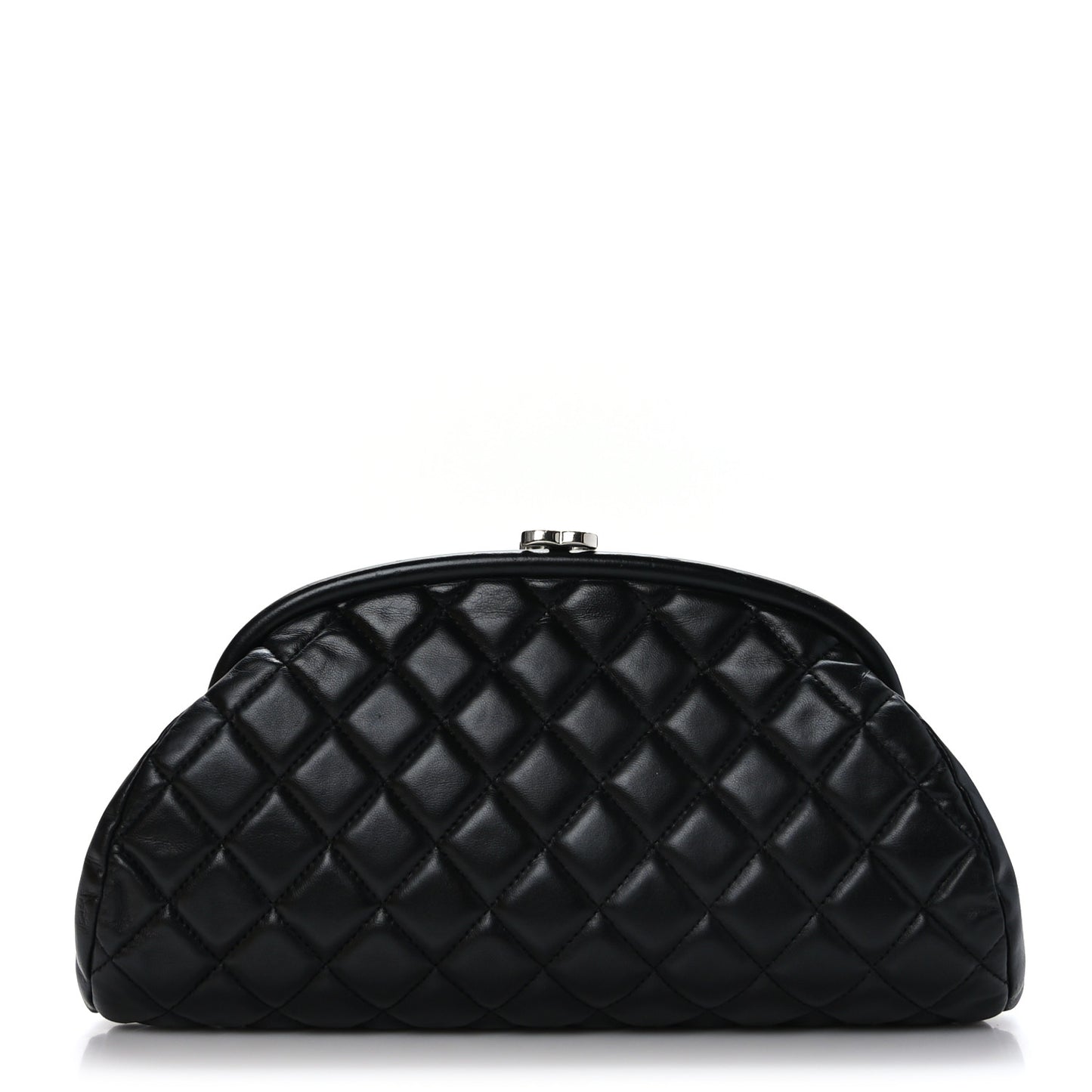 Lambskin Quilted Timeless Clutch Black
