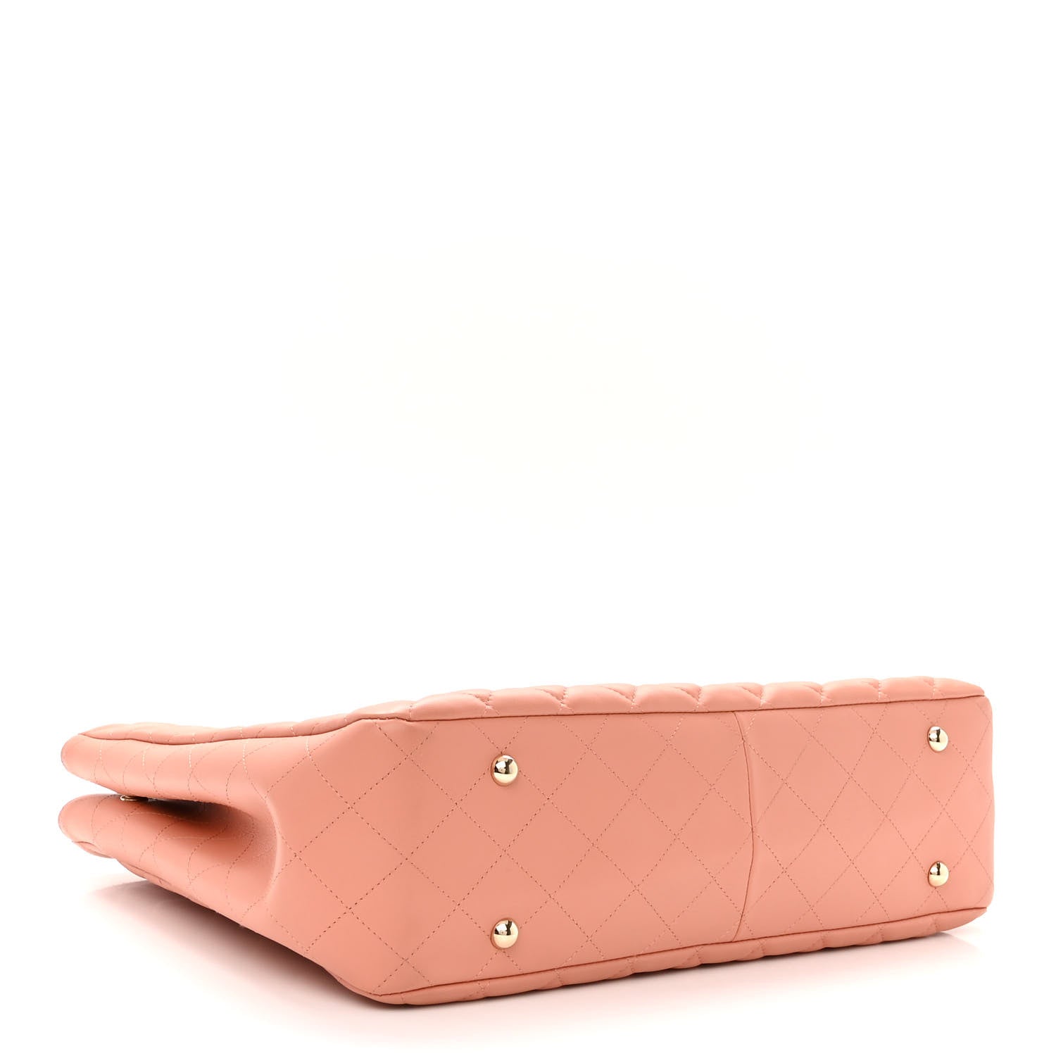 Chanel Calfskin Quilted Large CC Shopping Tote Light Pink 4 of 11