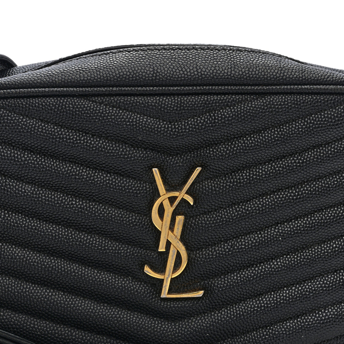 Grain De Poudre Matelasse Monogram Mini Lou Camera Bag Black