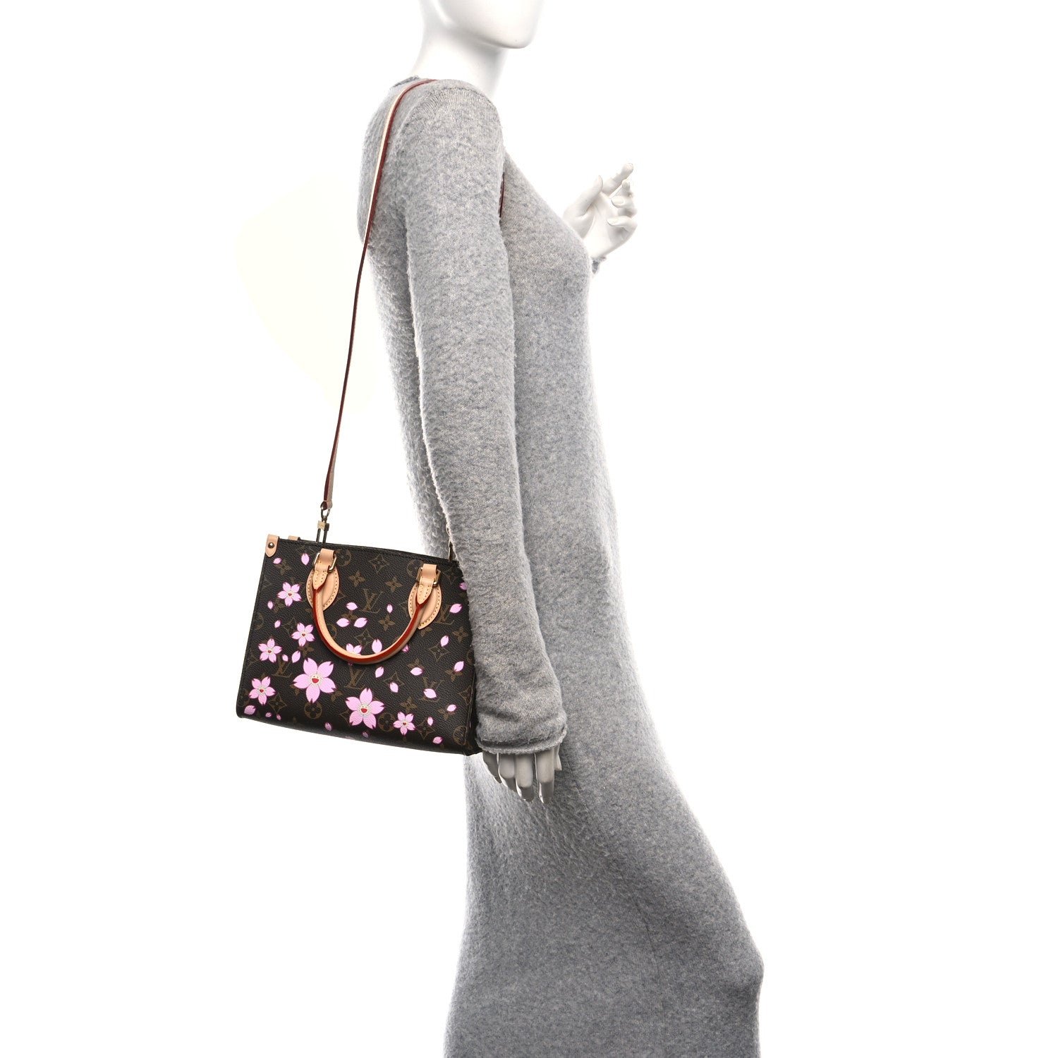 Louis Vuitton LV X TM Monogram Cherry Blossom Onthego PM Sakura Brown 2 of 10