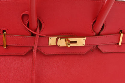 Hermes Gulliver Birkin 35 Rouge Vif 16 of 16
