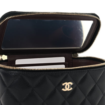 Chanel Caviar Quilted Small Vanity Case With Chain Black 8 of 12