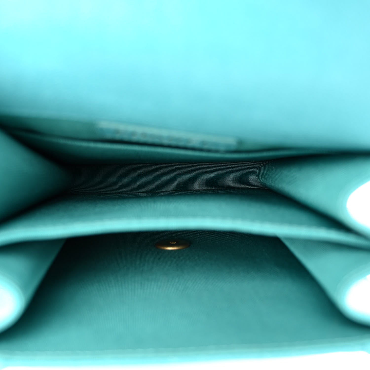 Chanel Caviar Quilted North South Boy Flap Turquoise 5 of 11