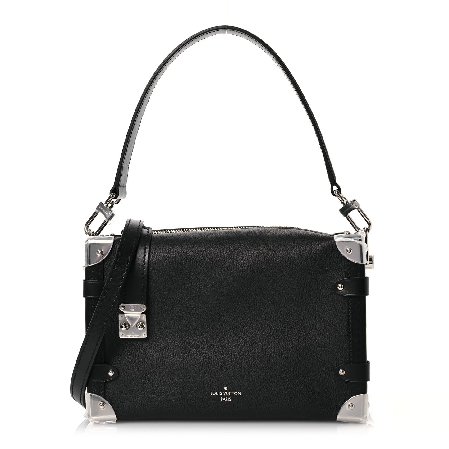 Calfskin Side Trunk MM Black