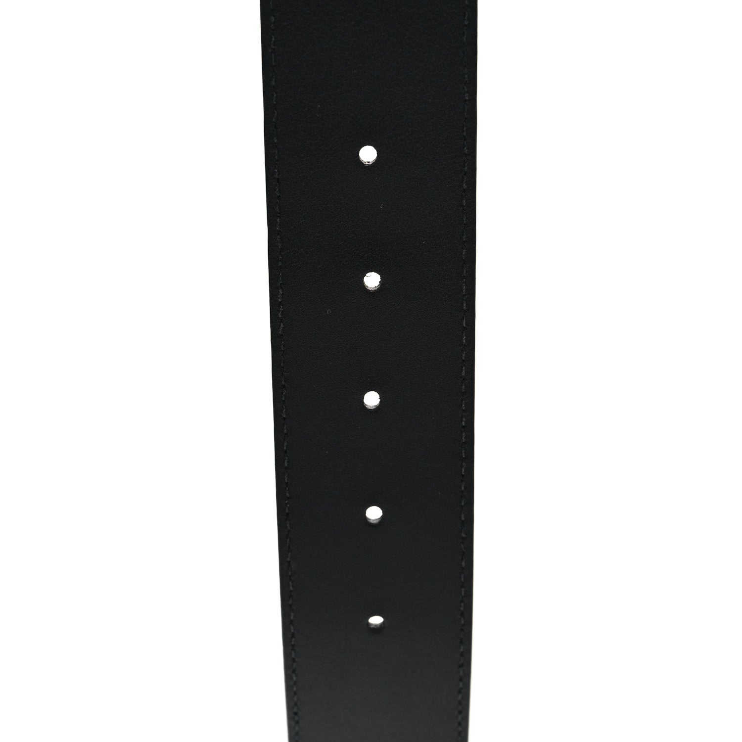 Gucci Textured Dollar Calfskin Nickel Double G 40mm Belt 90 36 Black 4 of 4