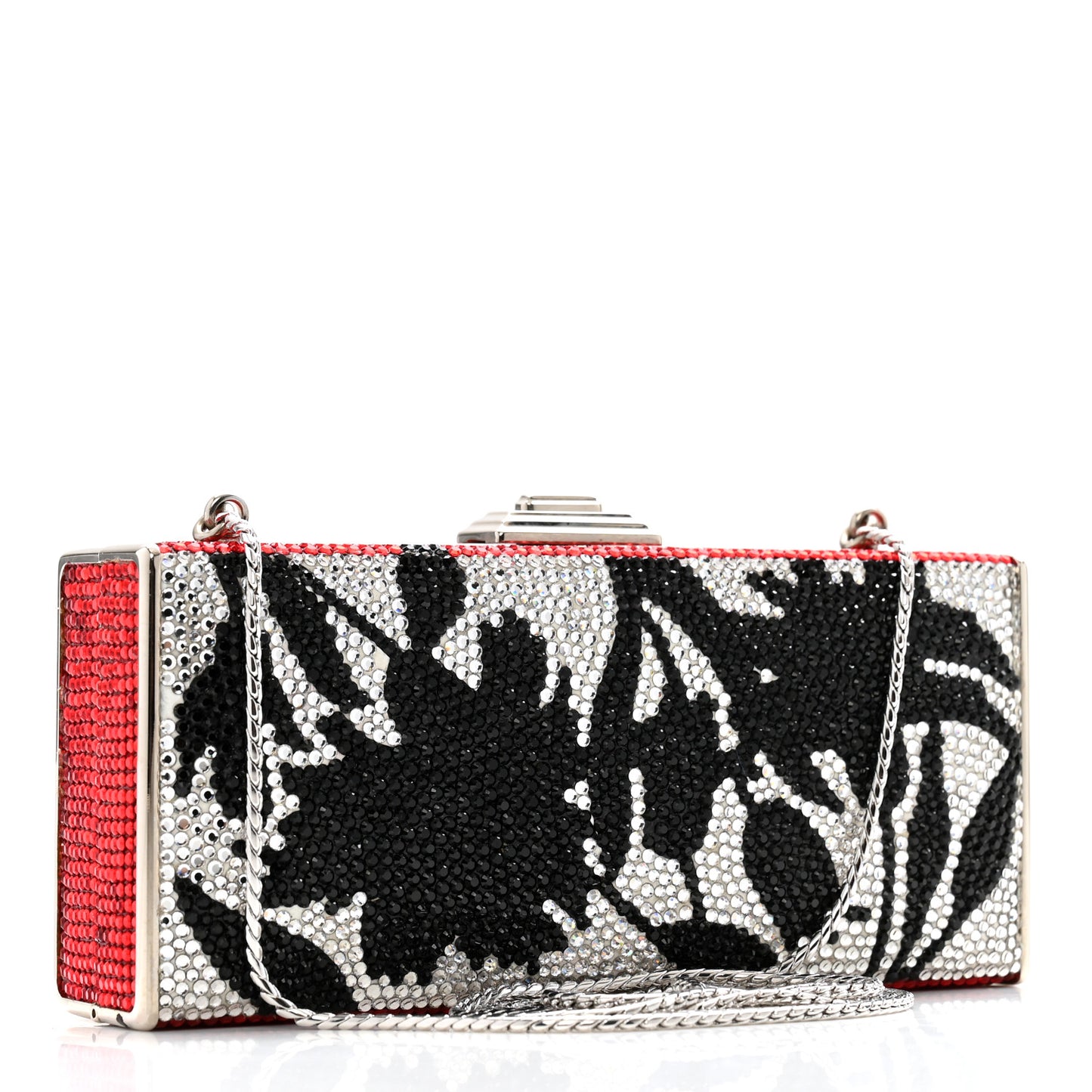 Swarovski Crystal Minaudiere Clutch Multicolor