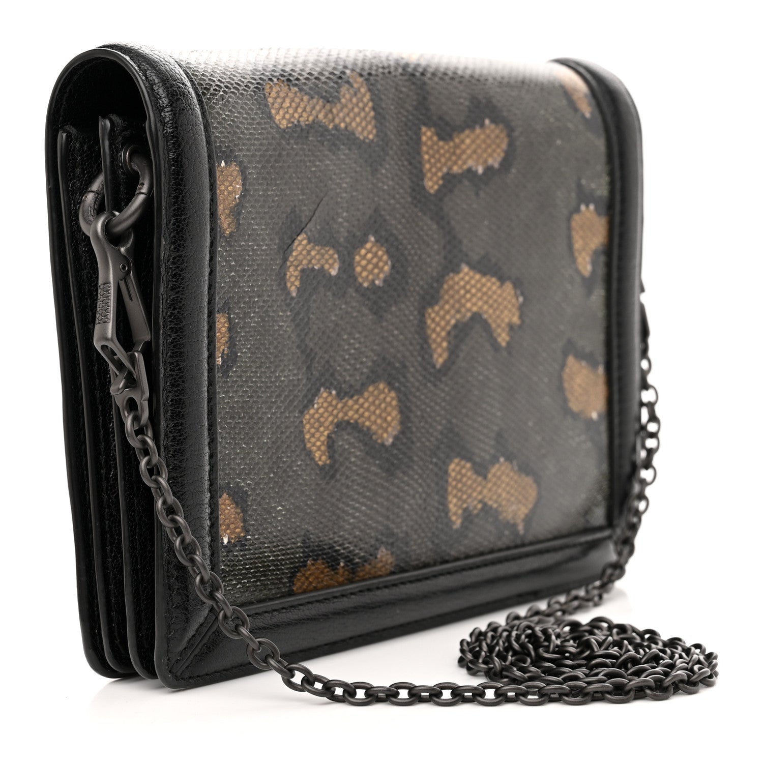 Bottega Veneta Nappa Karung Mini Montebello Crossbody Bag Black Ocre 3 of 11