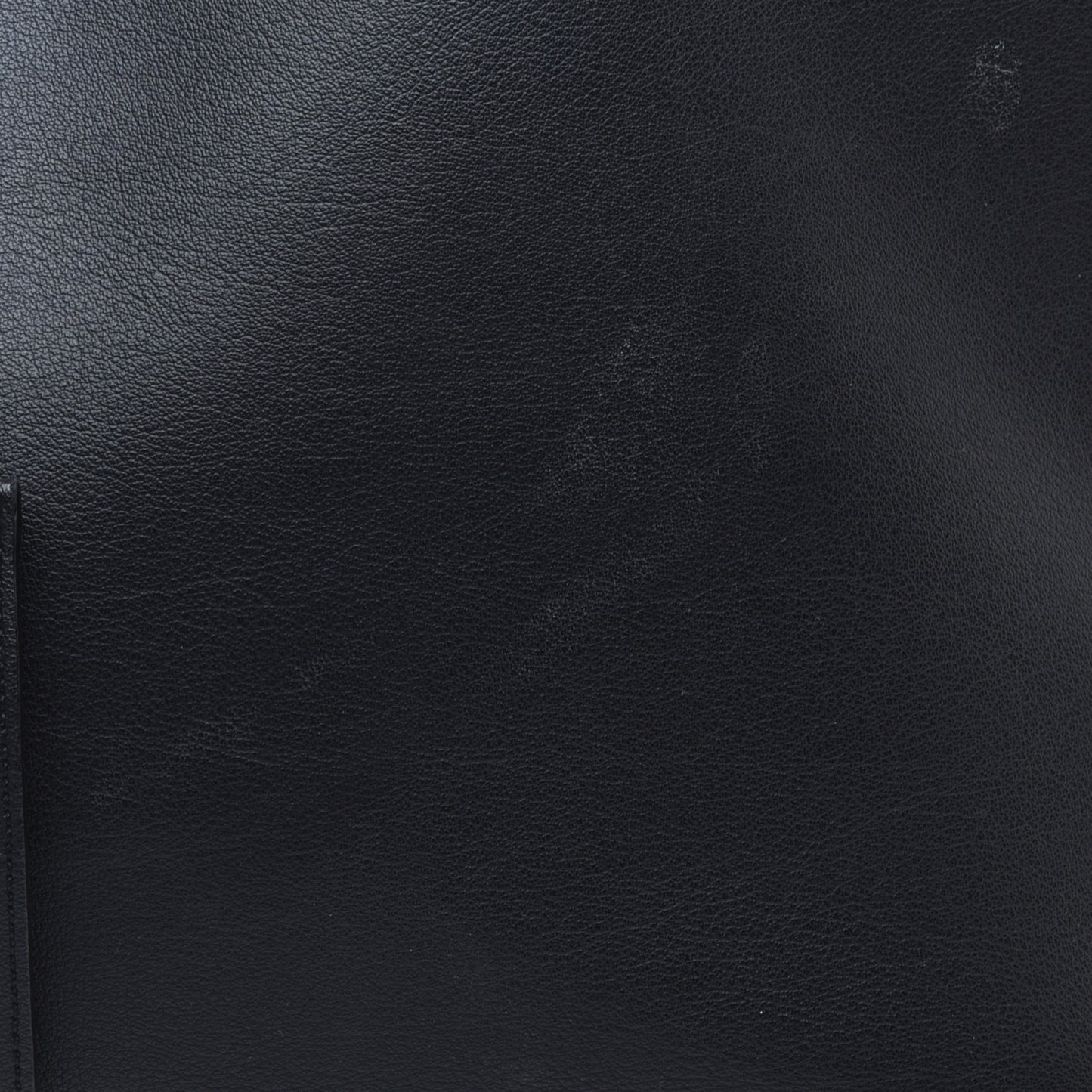 Calfskin Large Shopping Tote Black