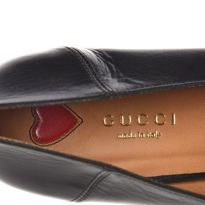 Gucci Malaga Kid Web Pearl Embellished Peyton 75mm Loafer Pumps 41 Black 6 of 10