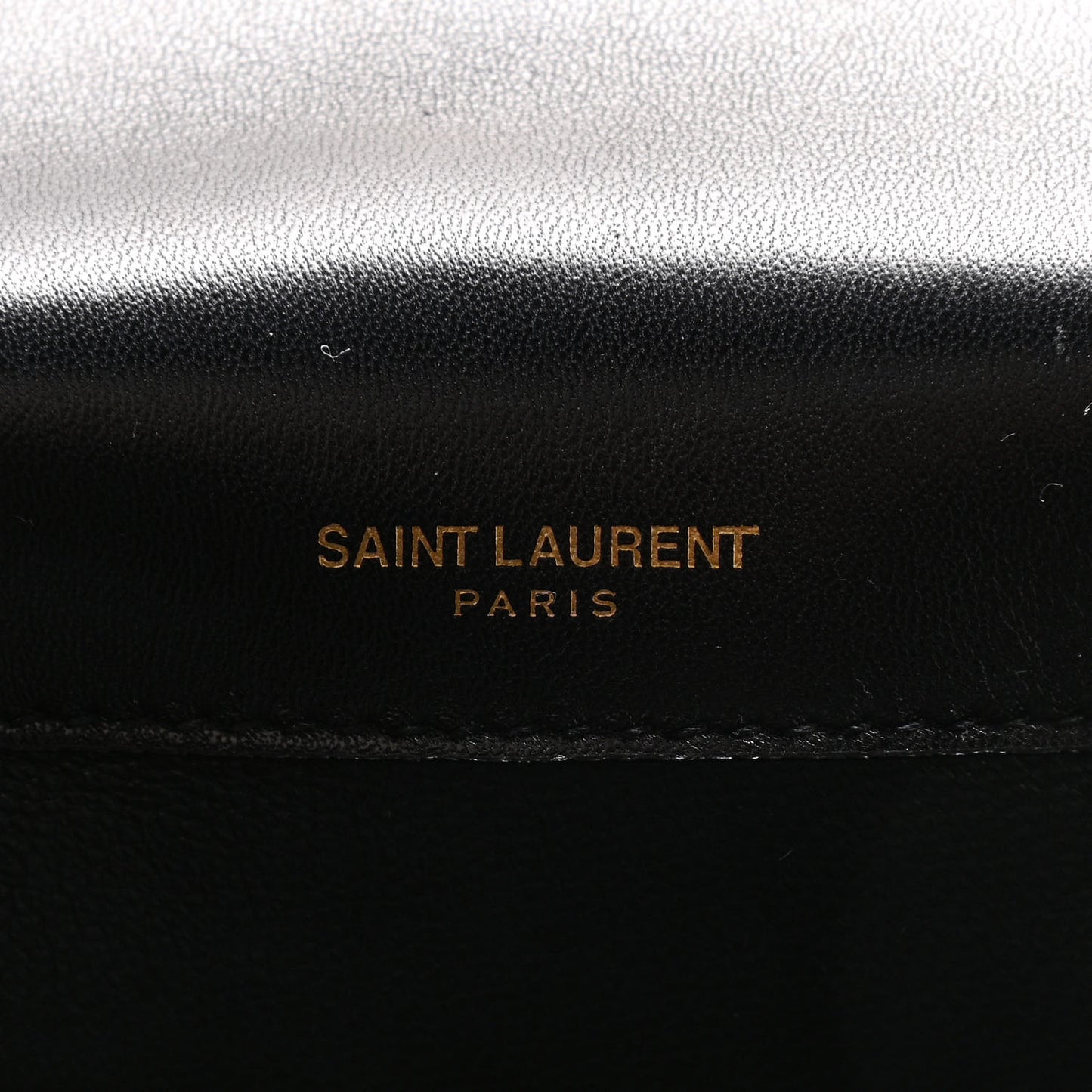 Patent Calfskin Matelasse Monogram Medium Vicky Chain Bag Black