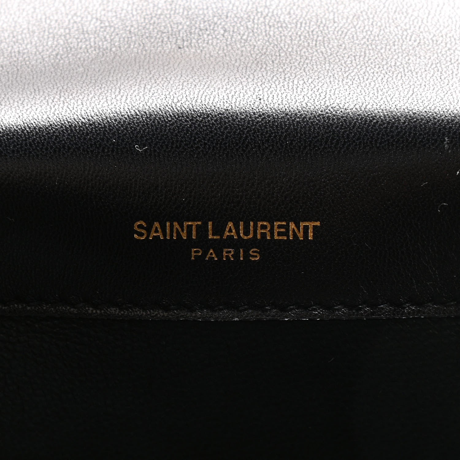 Saint Laurent Patent Calfskin Matelasse Monogram Medium Vicky Chain Bag Black 6 of 11