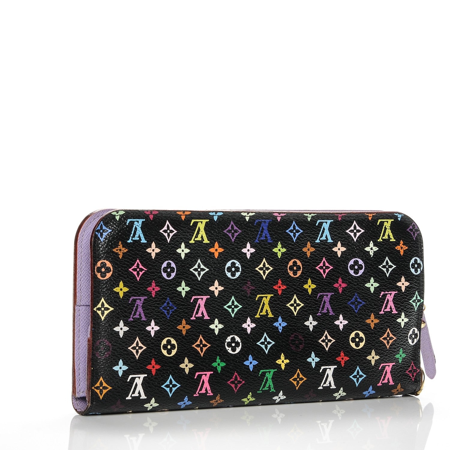 Louis Vuitton Monogram Multicolor Insolite Wallet Black Violet 3 of 6
