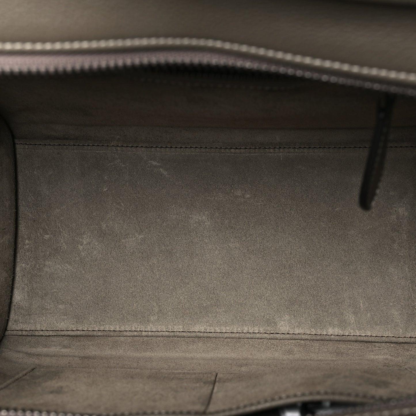 Drummed Calfskin Micro Luggage Souris