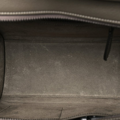 Celine Drummed Calfskin Micro Luggage Souris 5 of 11