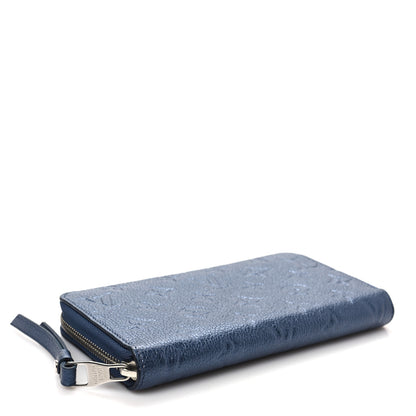 Louis Vuitton Metallic Empreinte Monogram Zippy Wallet Navy Nacre 4 of 6