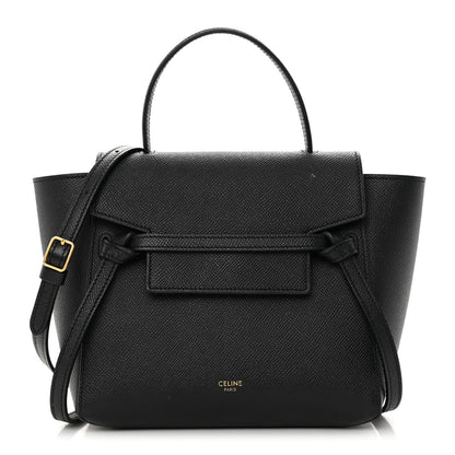 Celine Grained Calfskin Nano Belt Bag Black 1 of 15