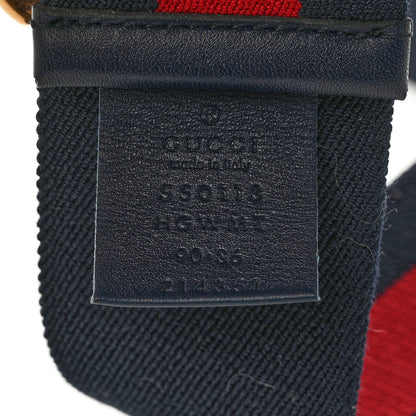 Gucci Nylon Web Embellished Butterfly Belt 90 36 Red Green 3 of 4
