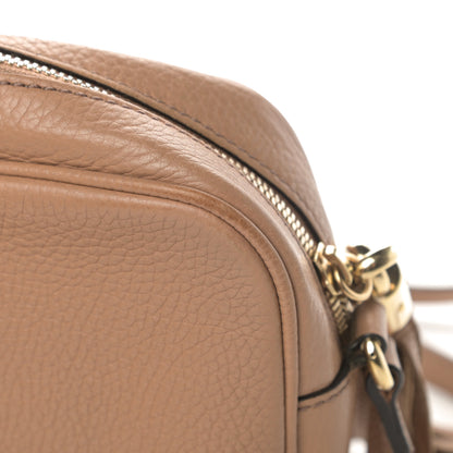 Gucci Pebbled Calfskin Small Soho Disco Bag Camelia 13 of 15