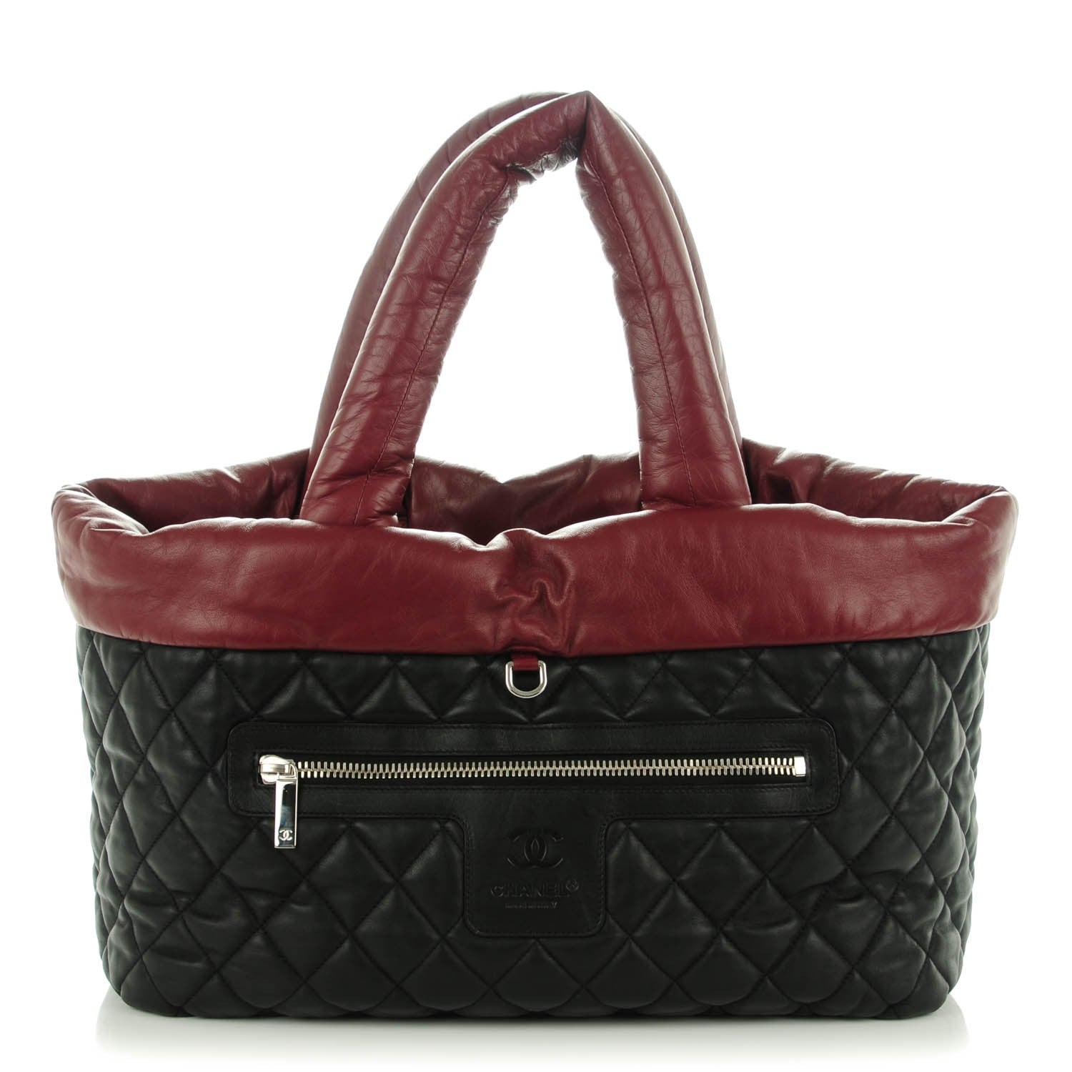 Chanel Lambskin Quilted Medium Coco Cocoon Reversible Tote Black 1 of 8