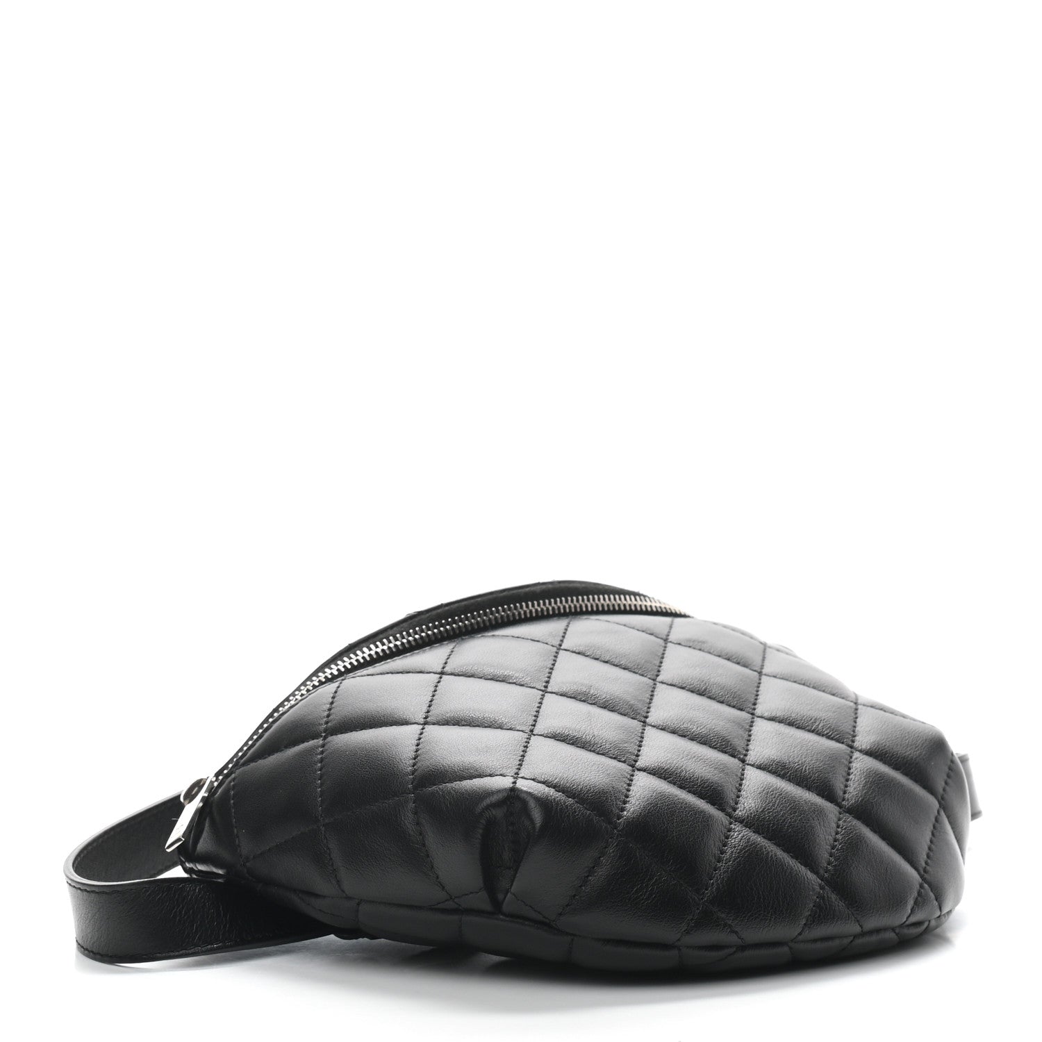 Chanel Lambskin Quilted Waist Belt Bag Black 4 of 9