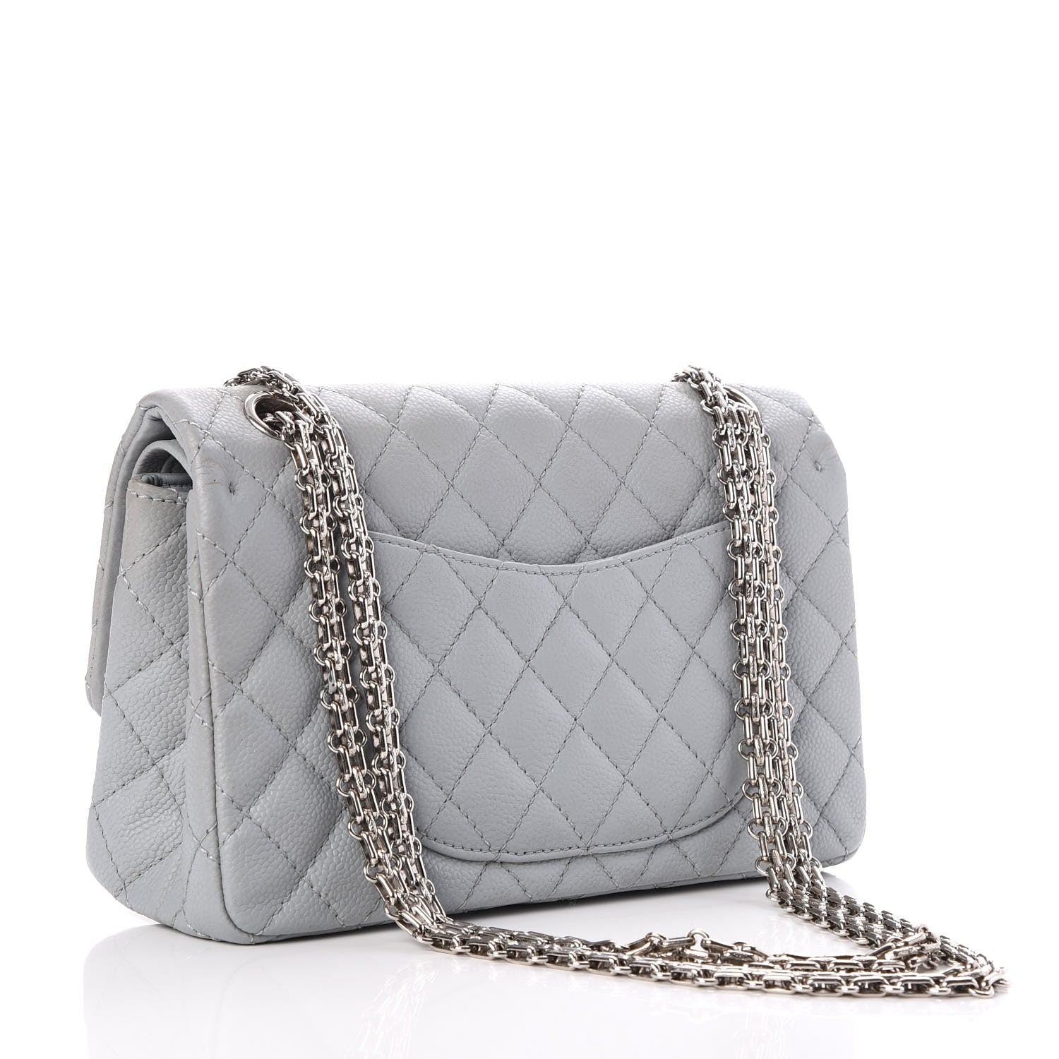 Chanel Caviar Quilted 2.55 Reissue Flap 225 Grey 3 of 7