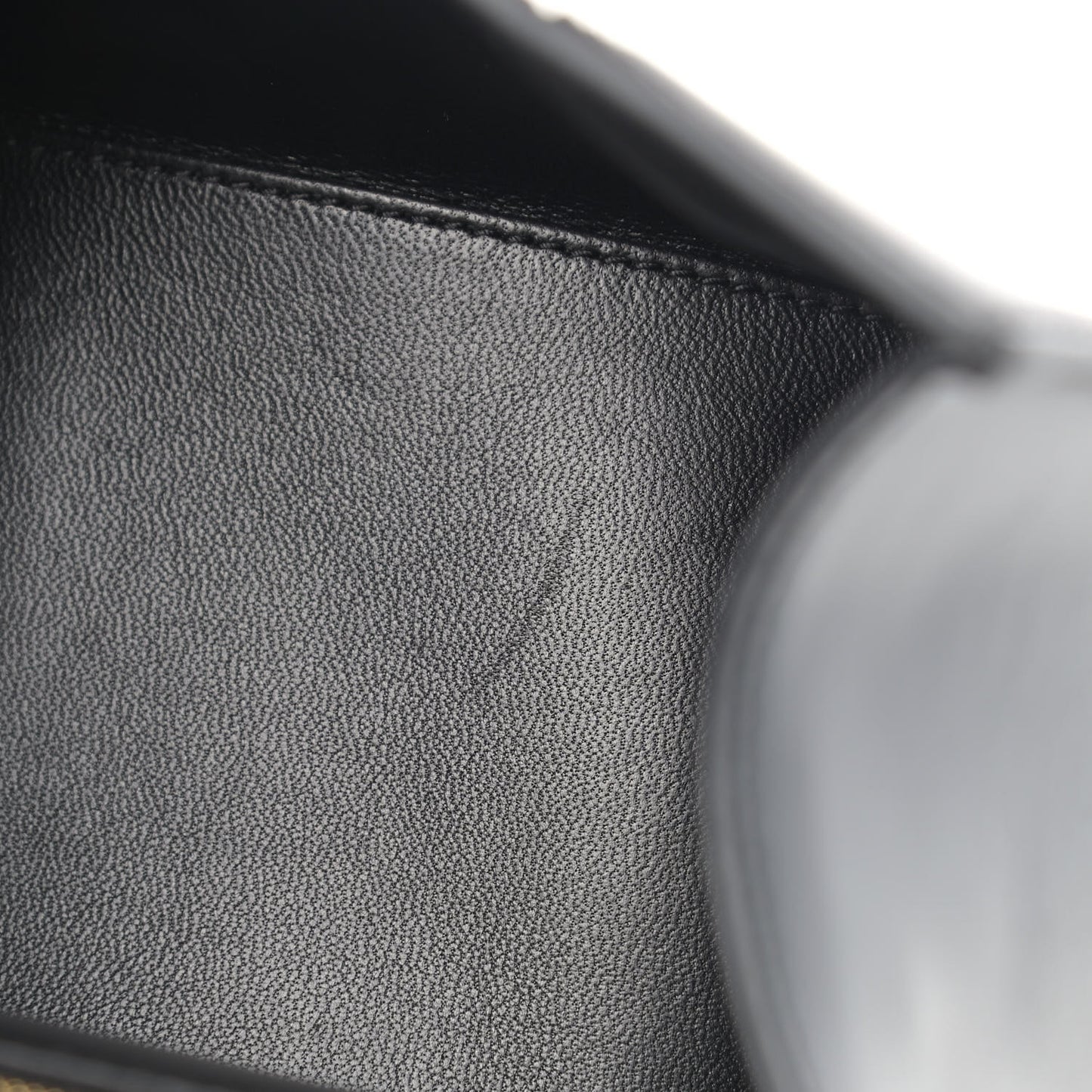 Shiny Box Calfskin Small Hourglass Top Handle Bag Black