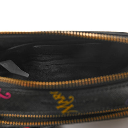 Marc Jacobs X New York Magazine Saffiano Small Snapshot Camera Bag Black Multicolor 6 of 10