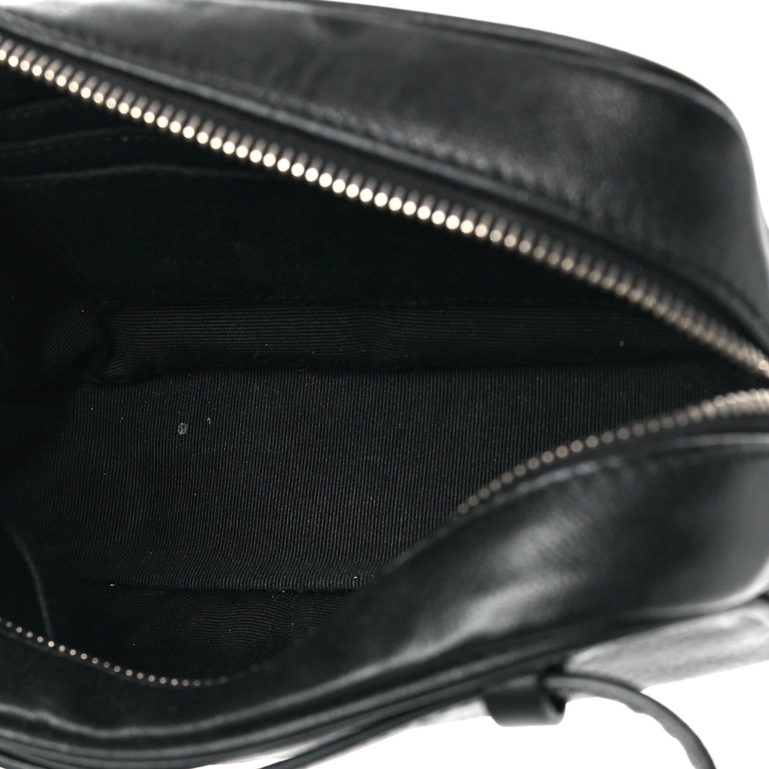 Saint Laurent Calfskin Heart Embossed Monogram Belt Bag Black 4 of 8