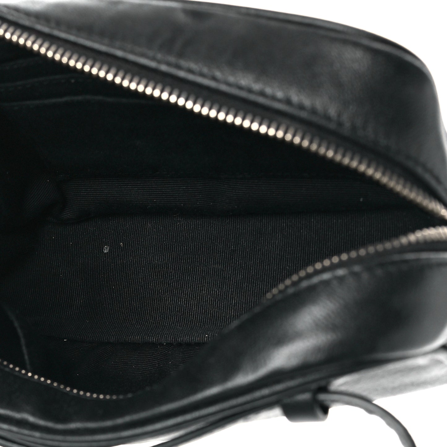 Calfskin Heart Embossed Monogram Belt Bag Black