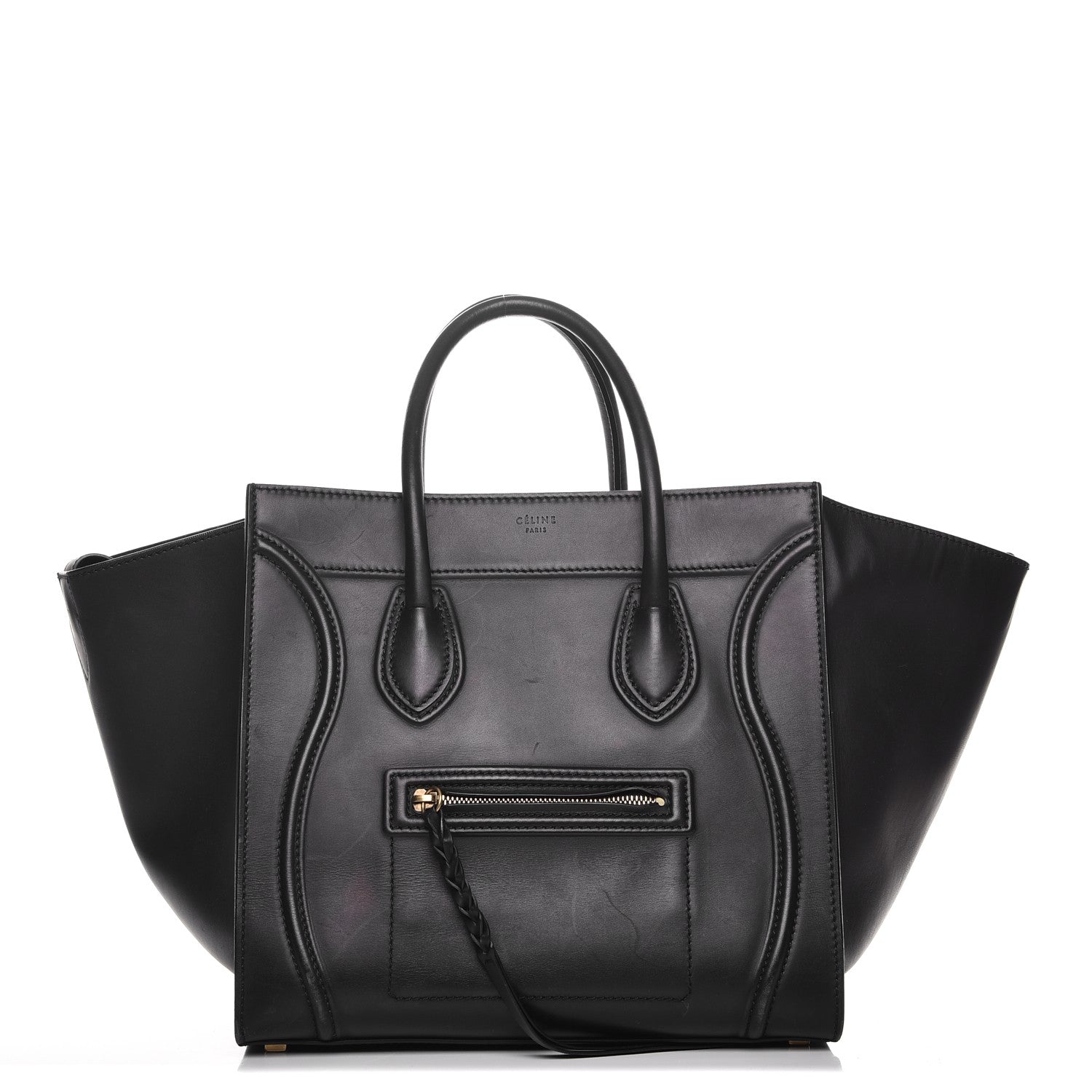 Celine Smooth Calfskin Medium Phantom Luggage Black 1 of 11