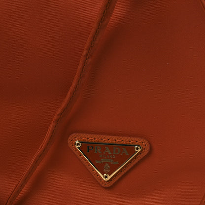 Prada Saffiano Tessuto Nylon Bucket Wristlet Papaya 9 of 11