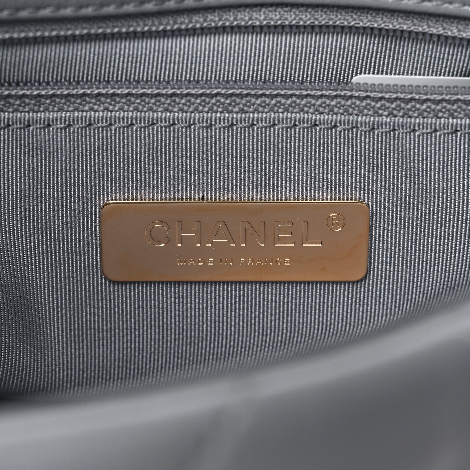 Chanel Lambskin Quilted Medium Chanel 19 Flap Grey 6 of 12