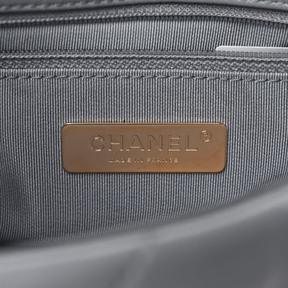 Chanel Lambskin Quilted Medium Chanel 19 Flap Grey 6 of 12
