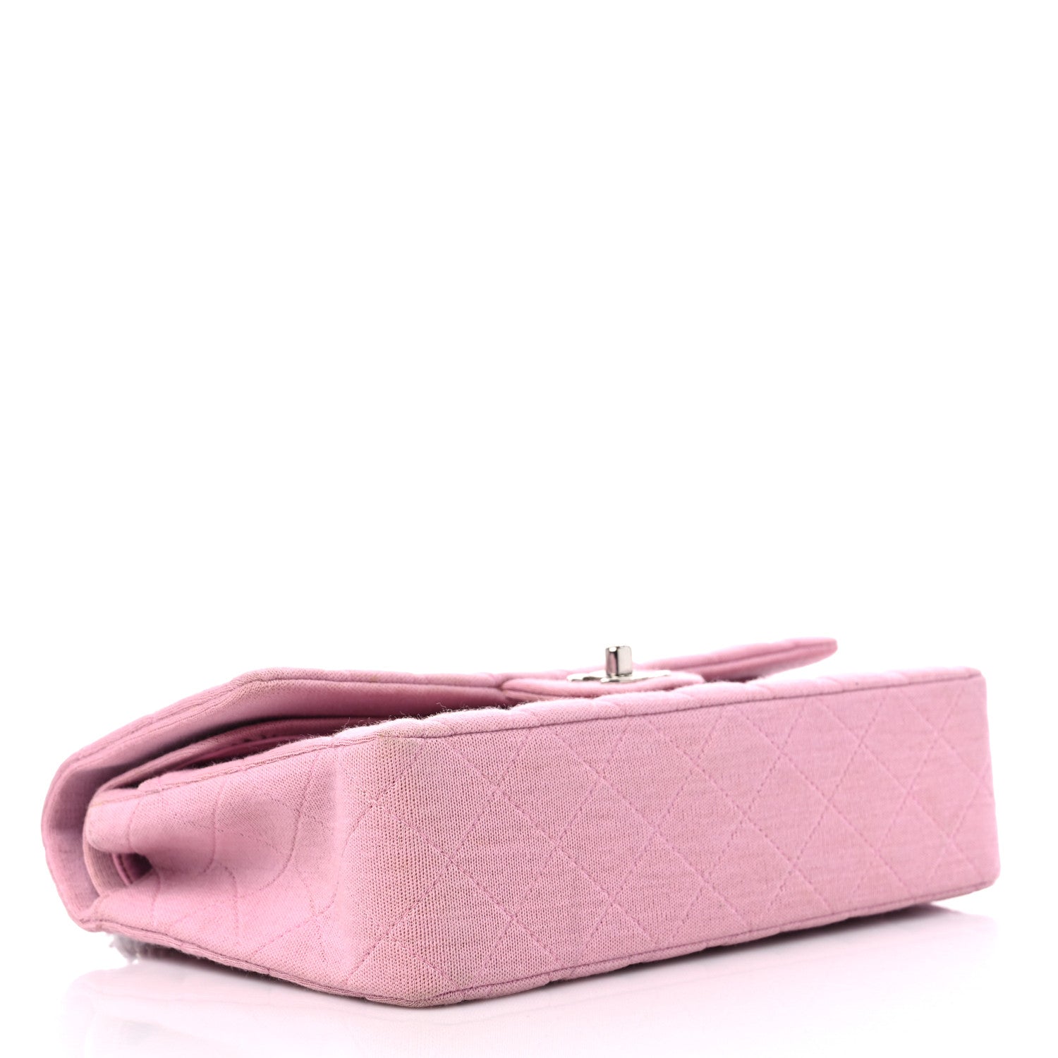 Chanel Jersey Quilted Medium Double Flap Pink 4 of 12